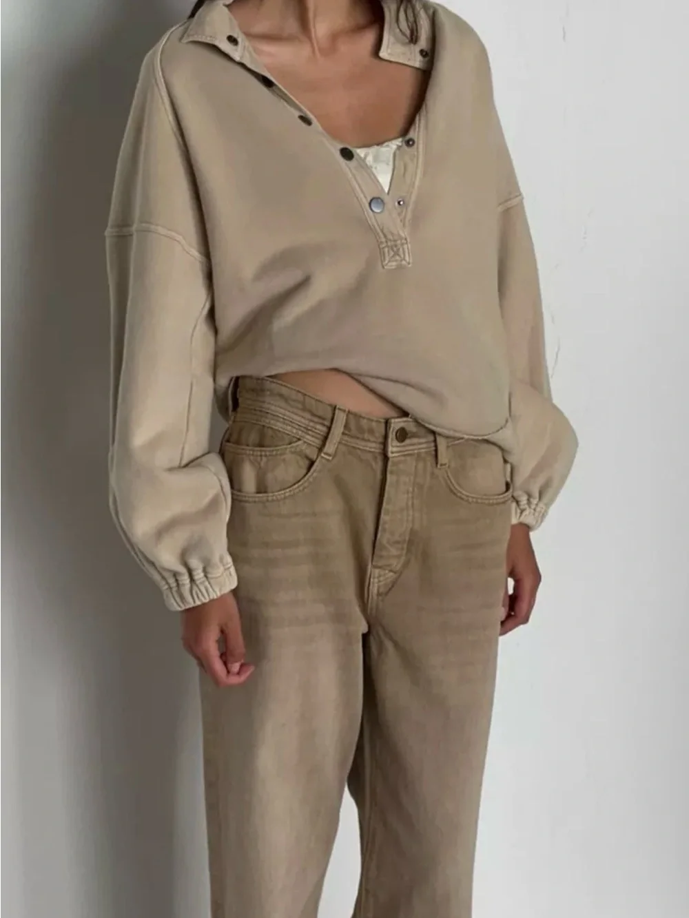 Anthropologie Pilcro Knit Project Canyon Henley Top